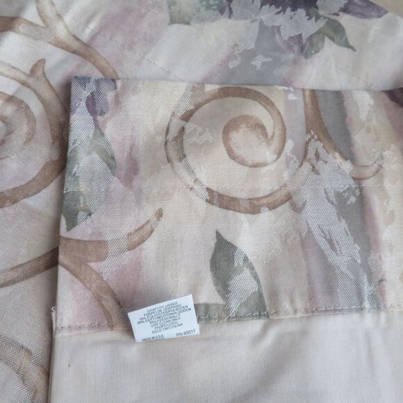 Vintage Croscill Cassis Amethyst Ascot Valance Window Treatment 23" x 80" New - Picture 7 of 10